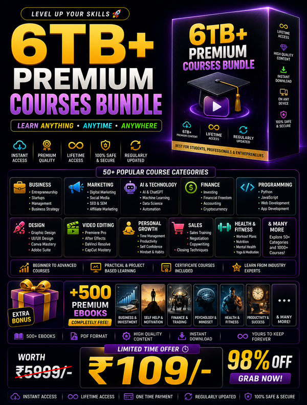 6TB+ Premium Courses Bundle
