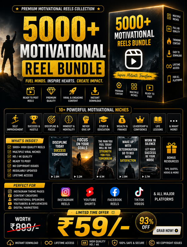 5000+ Motivational Reel Bundle