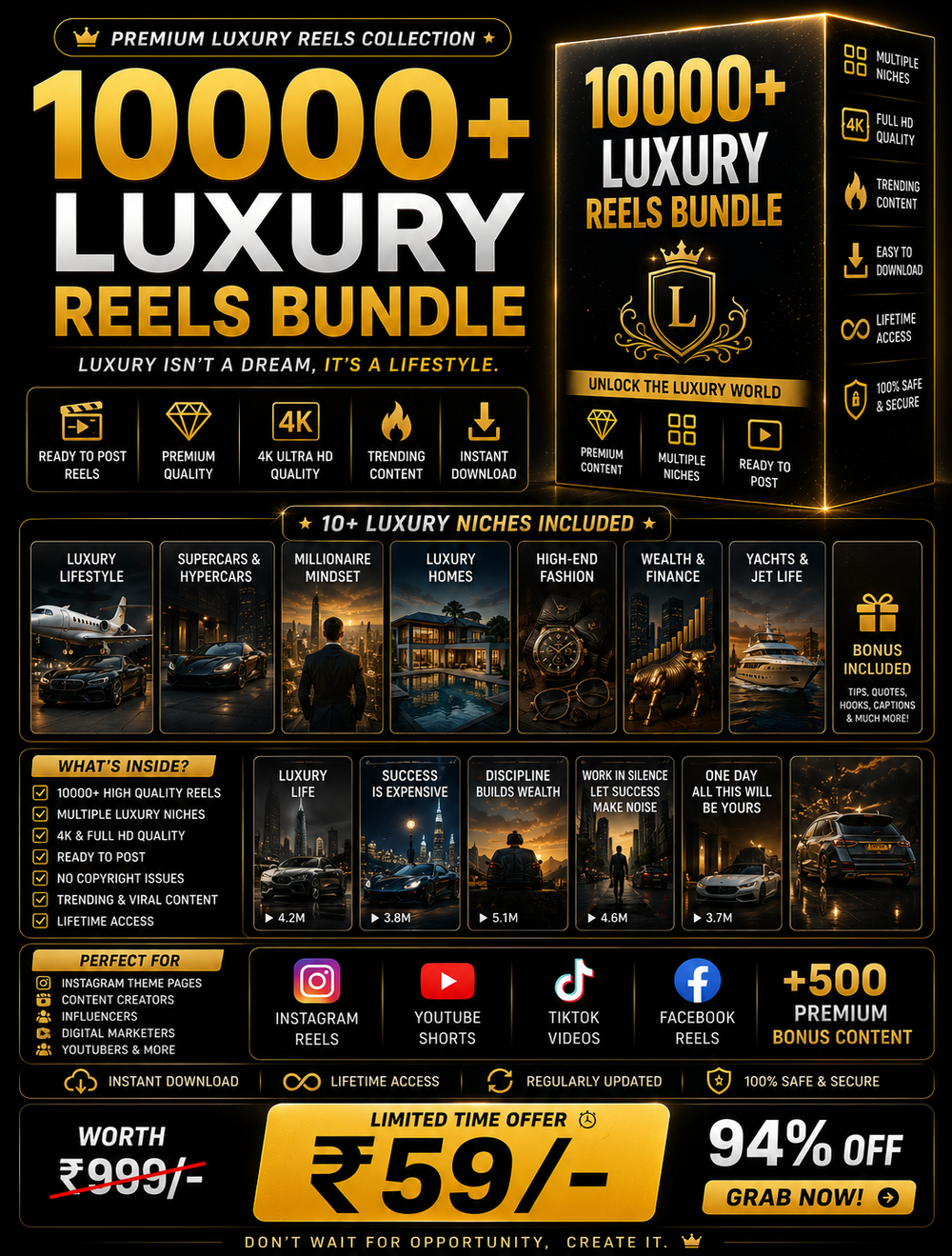 10000+ Luxury Reels Bundle