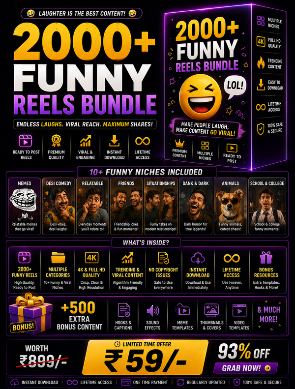 2000+ Funny Reels Bundle
